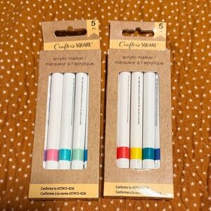 Acrylic Marker Set — Assorted Colors (White Barrel)